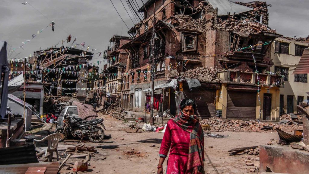 Nepal earthquake damage