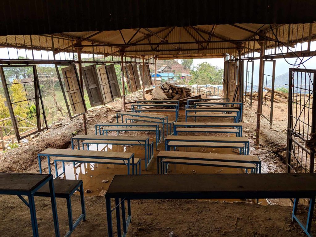 Nepal earthquake school building damage