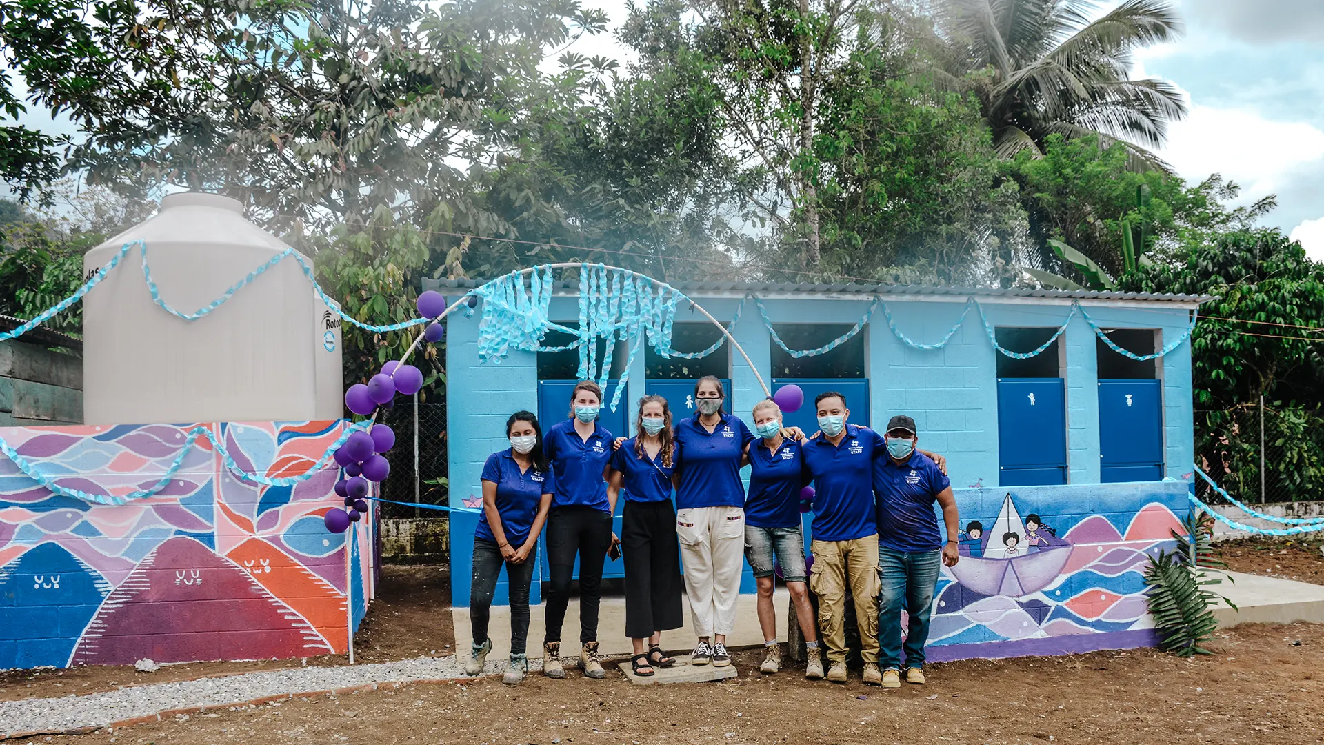 Group photo of All Hands and Hearts team