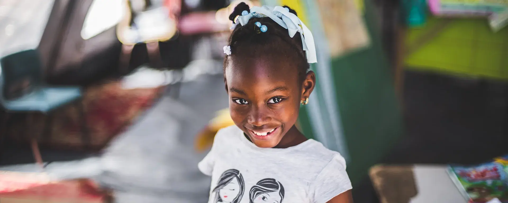 Image of a young girl smiling