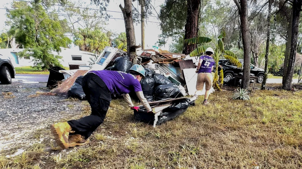 Cleaning up Hurricane Helene destruction