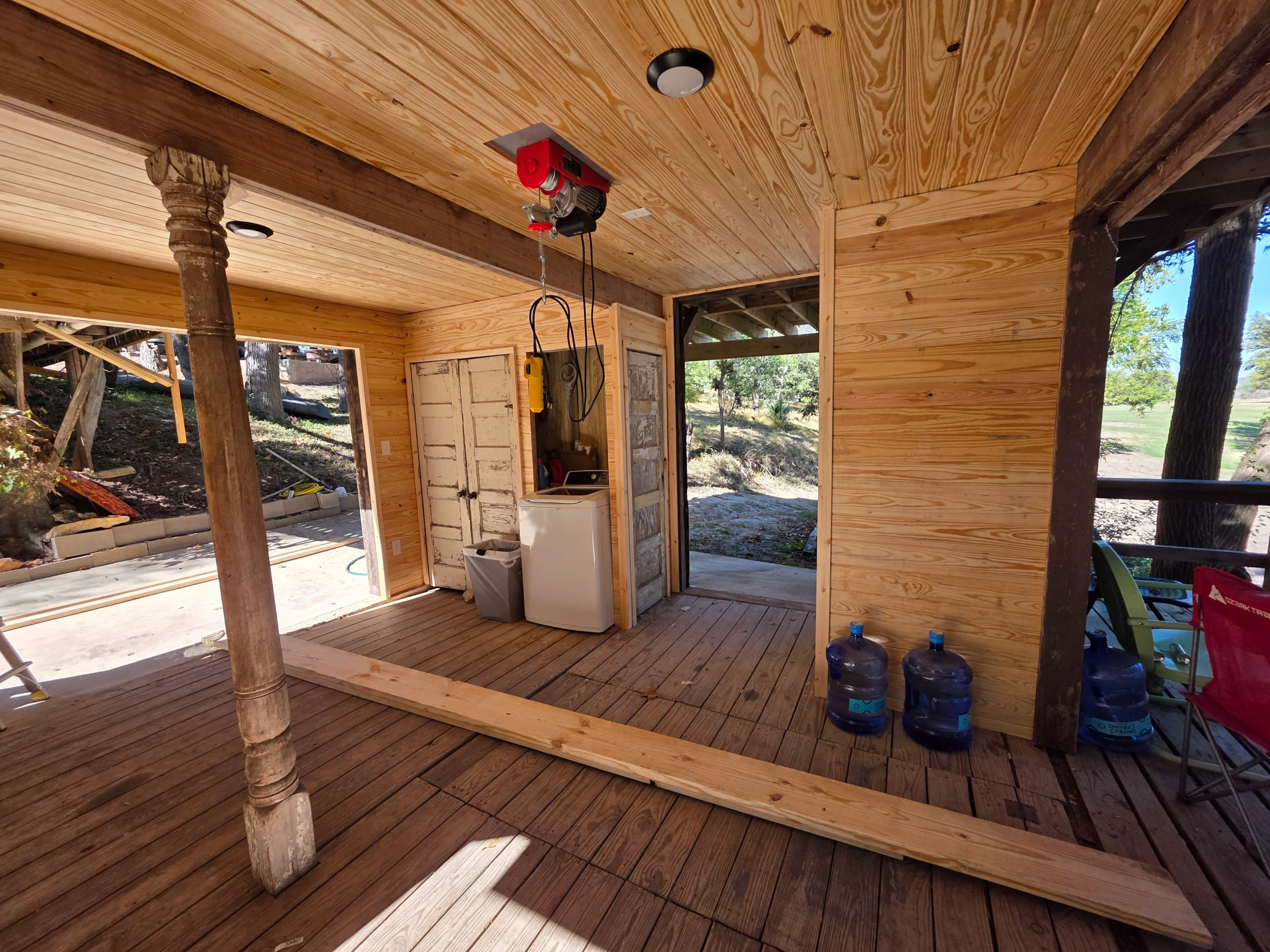 Downstairs at Mark's home, now complete and safe, protecting the integrity of the rest of the home.