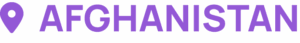 Image with a location pin icon and the text Afghanistan