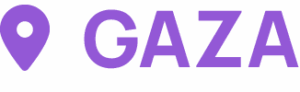 Image with a location pin icon and the text Gaza