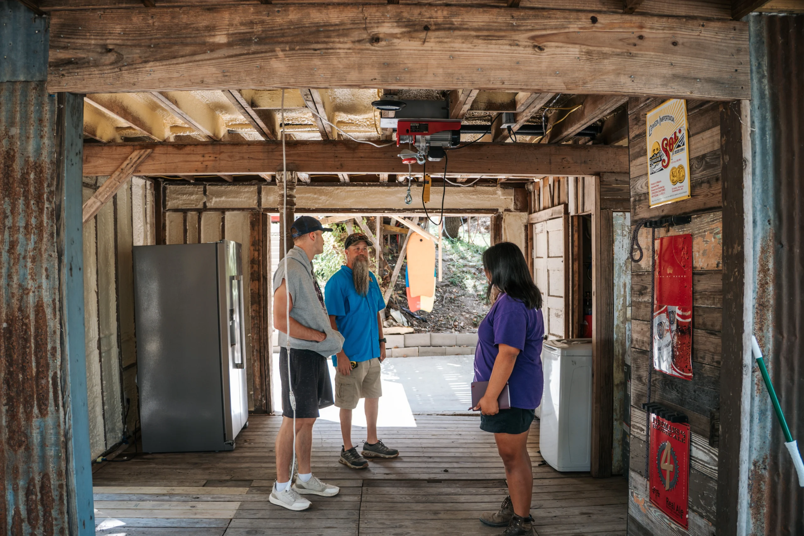 Staff accompanying Mark during his rebuilding journey.