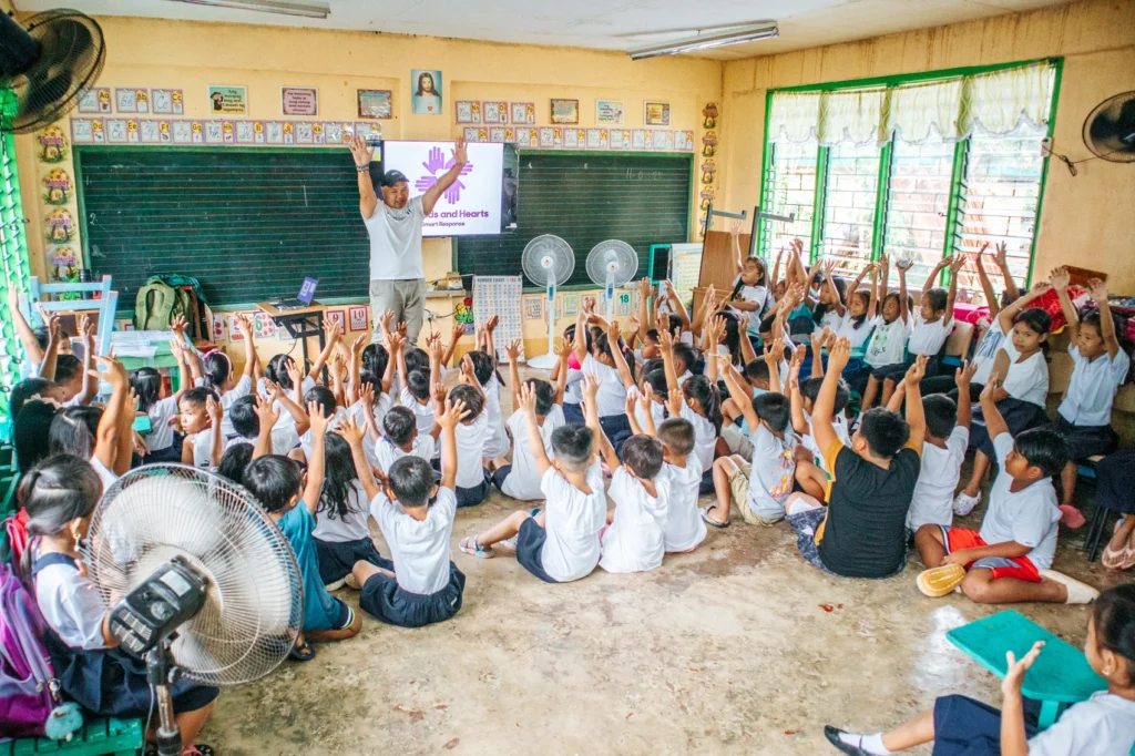Students participating in a Child Protection Training with our local partner Streetlight.